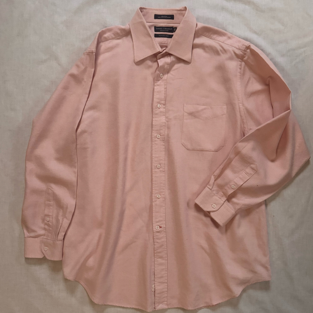 Daniel Cremieux Collection Richard Pink Checked Button Up 18/35